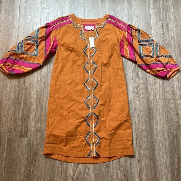 Anthropologie Stasiana Embroidered Dress Size XS NWT - Picture 1 of 8